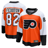 Ivan Fedotov Philadelphia Flyers Hockey Jersey, Orange Breakaway Sportswear Jersey Shirt, Long Sleeve Hockey Sweater Jersey, Casual Gift for Men