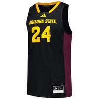 Arizona State Sun Devils Basketball Jersey, Black Sportswear Jersey Shirt, Sleeveless Athletic Tank Jersey, Casual Gift for Men, Style 201176477