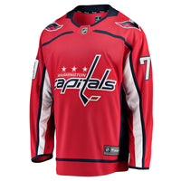 Charlie Lindgren Washington Capitals Hockey Jersey, Red Sportswear Jersey Shirt, Long Sleeve Hockey Sweater Jersey, Casual Gift for Men