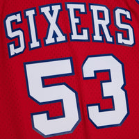 University Red Philadelphia 76ers Basketball Jersey, Authentic Sportswear Jersey Shirt, Sleeveless Athletic Tank Jersey, Casual Gift for Men