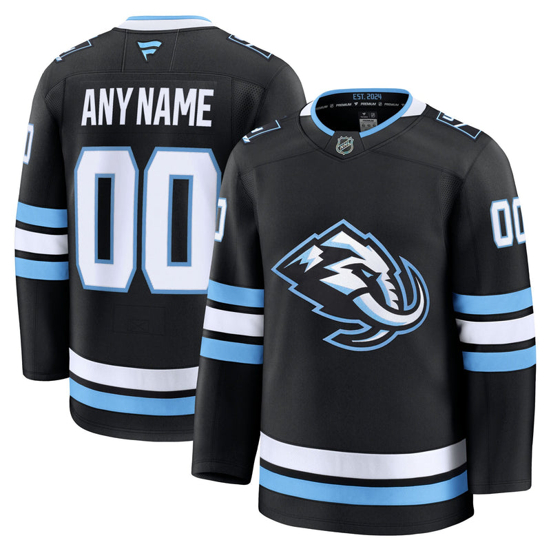 Utah Mammoth Hockey Jersey, Black Premium Home Sportswear Jersey Shirt, Long Sleeve Hockey Sweater Jersey, Casual Gift for Men, Style 203133910