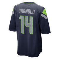 Sam Darnold Seattle Seahawks Football Jersey, Navy Game Sportswear Jersey Shirt, Lightweight Breathable Athletic Jersey, Casual Gift for Men