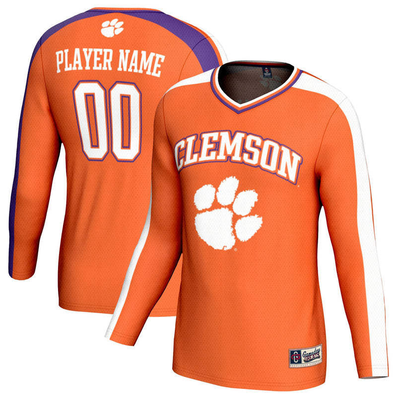 Clemson Tigers Volleyball Jersey, Orange Sportswear Jersey Shirt, Lightweight Breathable Athletic Jersey, Casual Gift for Men, Style 203494801