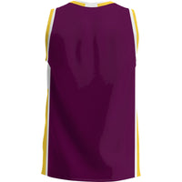 Bloomsburg Huskies Basketball Jersey, Maroon Lightweight Sportswear Jersey Shirt, Sleeveless Athletic Tank Jersey, Casual Gift for Men