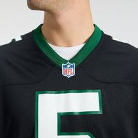Garrett Wilson New York Jets Football Jersey, Black Game Sportswear Jersey Shirt, Lightweight Breathable Athletic Jersey, Casual Gift for Men