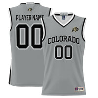Colorado Buffaloes Basketball Jersey, Gray Lightweight Sportswear Jersey Shirt, Sleeveless Athletic Tank Jersey, Casual Gift for Men