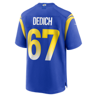 Justin Dedich Los Angeles Rams Football Jersey, Royal Game Sportswear Jersey Shirt, Lightweight Breathable Athletic Jersey, Casual Gift for Men