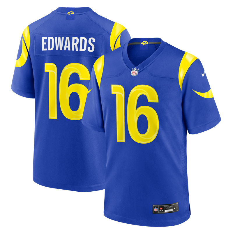 Tru Edwards Los Angeles Rams Football Jersey, Royal Game Sportswear Jersey Shirt, Lightweight Breathable Athletic Jersey, Casual Gift for Men