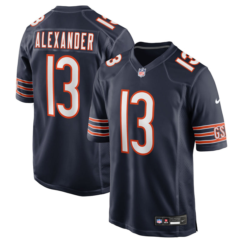 Maurice Alexander Chicago Bears Football Jersey, Navy Game Sportswear Jersey Shirt, Lightweight Breathable Athletic Jersey, Casual Gift for Men