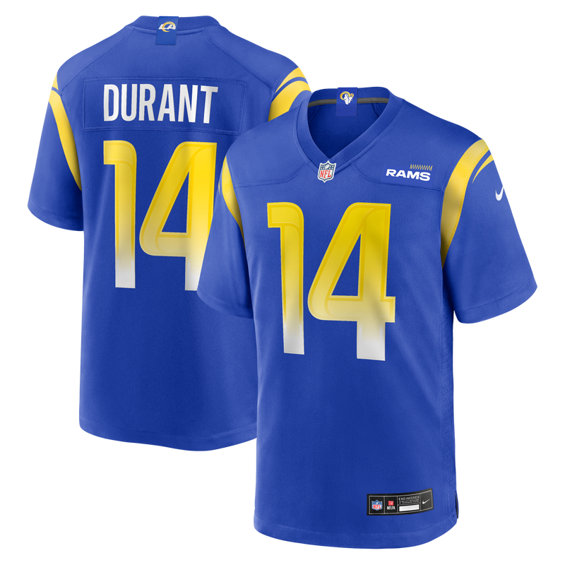 Cobie Durant Los Angeles Rams Football Jersey, Royal Game Sportswear Jersey Shirt, Lightweight Breathable Athletic Jersey, Casual Gift for Men