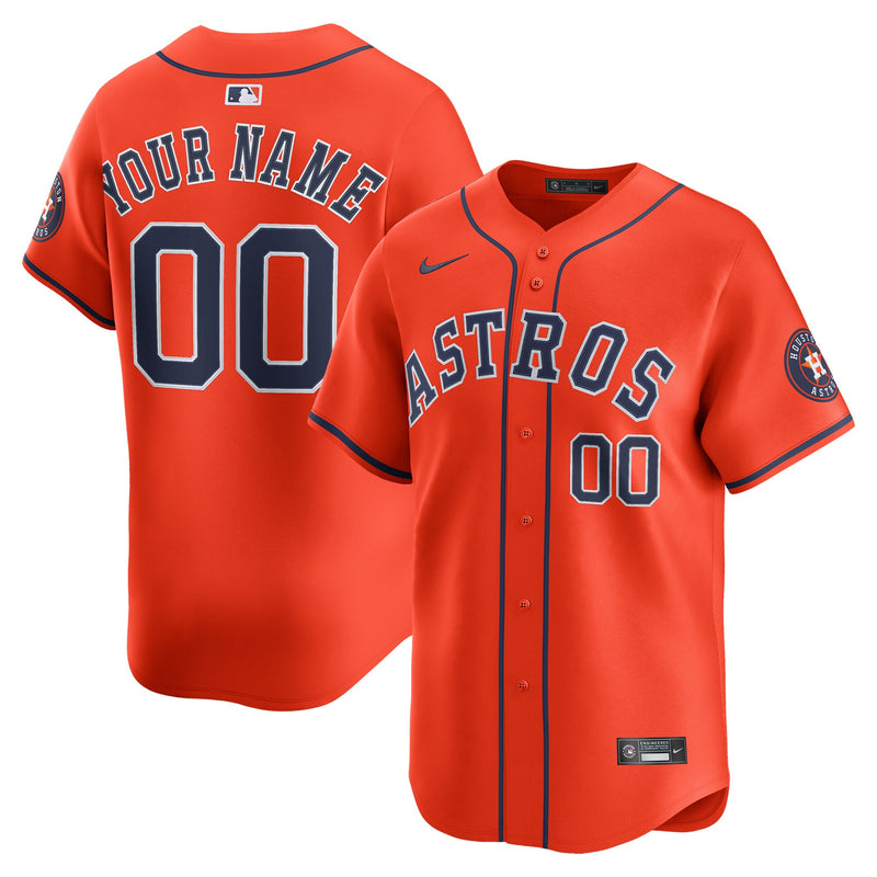 Houston Astros Baseball Jersey, Orange Sportswear Jersey Shirt, Lightweight Breathable Athletic Jersey, Casual Gift for Men, Style 202753841