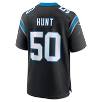 Robert Hunt Carolina Panthers Football Jersey, Black Game Sportswear Jersey Shirt, Lightweight Breathable Athletic Jersey, Casual Gift for Men