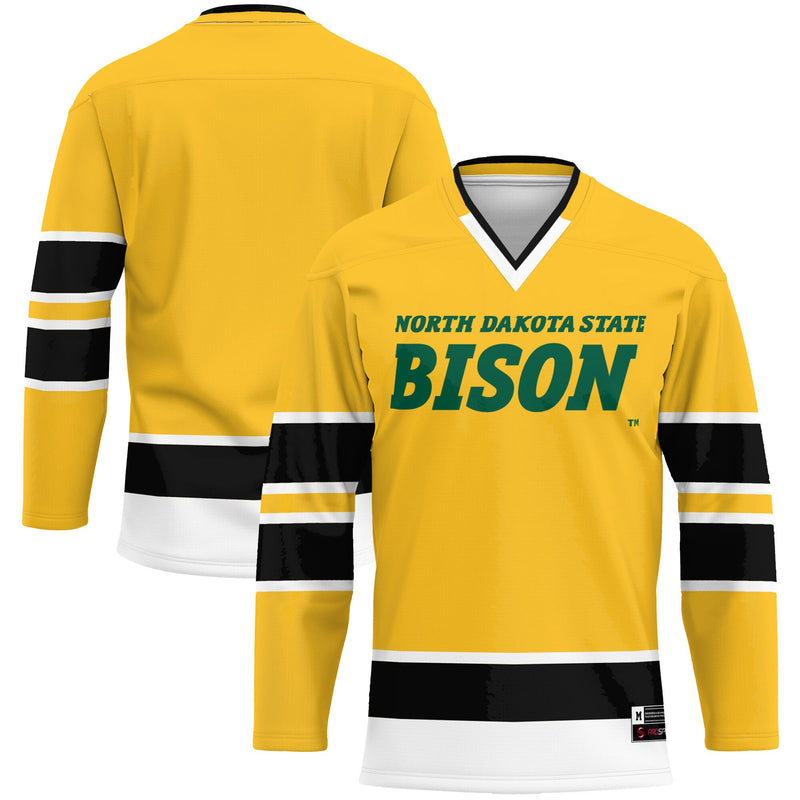 NDSU Bison Hockey Jersey, Green Sportswear Jersey Shirt, Long Sleeve Hockey Sweater Jersey, Casual Gift for Men