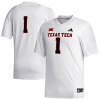 Texas Tech Red Raiders Football Jersey, White Replica Sportswear Jersey Shirt, Lightweight Breathable Athletic Jersey, Casual Gift for Men