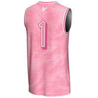 South Florida Bulls Basketball Jersey, Pink Fashion Lightweight Sportswear Jersey Shirt, Sleeveless Athletic Tank Jersey, Casual Gift for Men