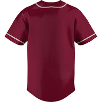 Elon Phoenix Baseball Jersey, Maroon Lightweight Sportswear Jersey Shirt, Lightweight Breathable Athletic Jersey, Casual Gift for Men