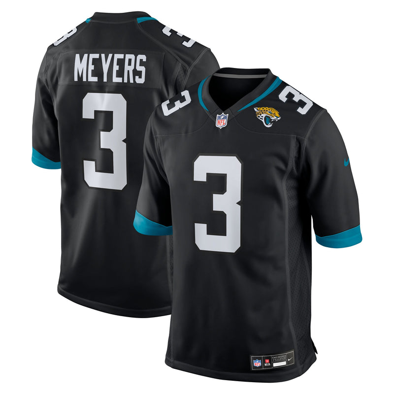 Jakobi Meyers Jacksonville Jaguars Football Jersey, Black Sportswear Jersey Shirt, Lightweight Breathable Athletic Jersey, Casual Gift for Men