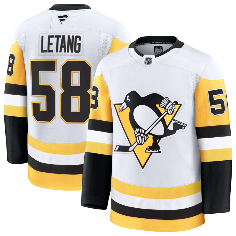 Kris Letang Pittsburgh Penguins Hockey Jersey, White Premium Sportswear Jersey Shirt, Long Sleeve Hockey Sweater Jersey, Casual Gift for Men