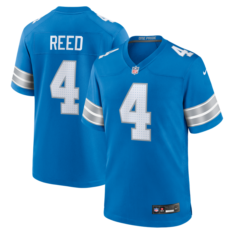 D.J. Reed Detroit Lions Football Jersey, Blue Game Sportswear Jersey Shirt, Lightweight Breathable Athletic Jersey, Casual Gift for Men