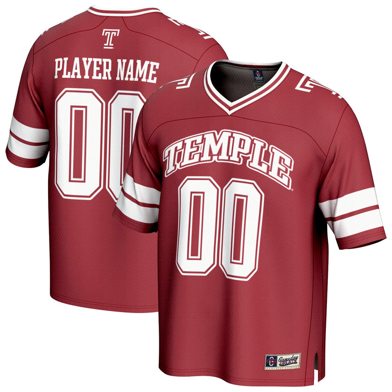 Temple Owls Football Jersey, Cherry Sportswear Jersey Shirt, Lightweight Breathable Athletic Jersey, Casual Gift for Men, Style 202073255