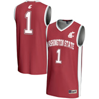 Washington State Cougars Basketball Jersey, Crimson Lightweight Sportswear Jersey Shirt, Sleeveless Athletic Tank Jersey, Casual Gift for Men