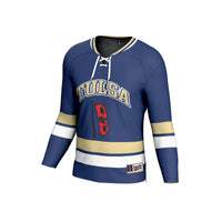 Tulsa Golden Hurricane Hockey Jersey, Royal Sportswear Jersey Shirt, Long Sleeve Hockey Sweater Jersey, Casual Gift for Men