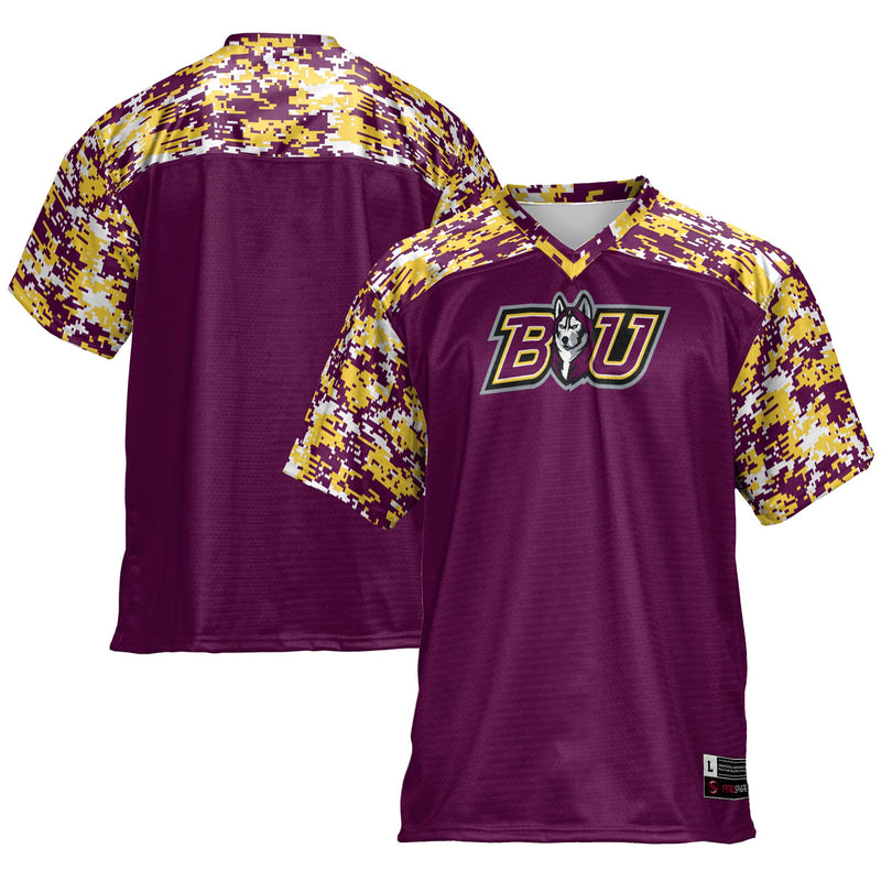 Bloomsburg Huskies Football Jersey, Maroon Sportswear Jersey Shirt, Lightweight Breathable Athletic Jersey, Casual Gift for Men