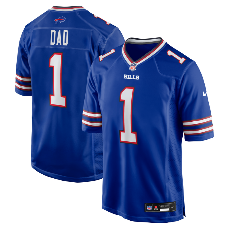 Number Dad Buffalo Bills Football Jersey, Royal Game Sportswear Jersey Shirt, Lightweight Breathable Athletic Jersey, Casual Gift for Men