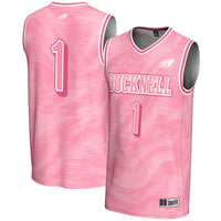 Bucknell Bison Basketball Jersey, Pink Fashion Lightweight Sportswear Jersey Shirt, Sleeveless Athletic Tank Jersey, Casual Gift for Men