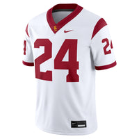 USC Trojans Football Jersey, White Game Sportswear Jersey Shirt, Lightweight Breathable Athletic Jersey, Casual Gift for Men