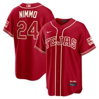 Brandon Nimmo Texas Rangers Baseball Jersey, Red Sportswear Jersey Shirt, Lightweight Breathable Athletic Jersey, Casual Gift for Men
