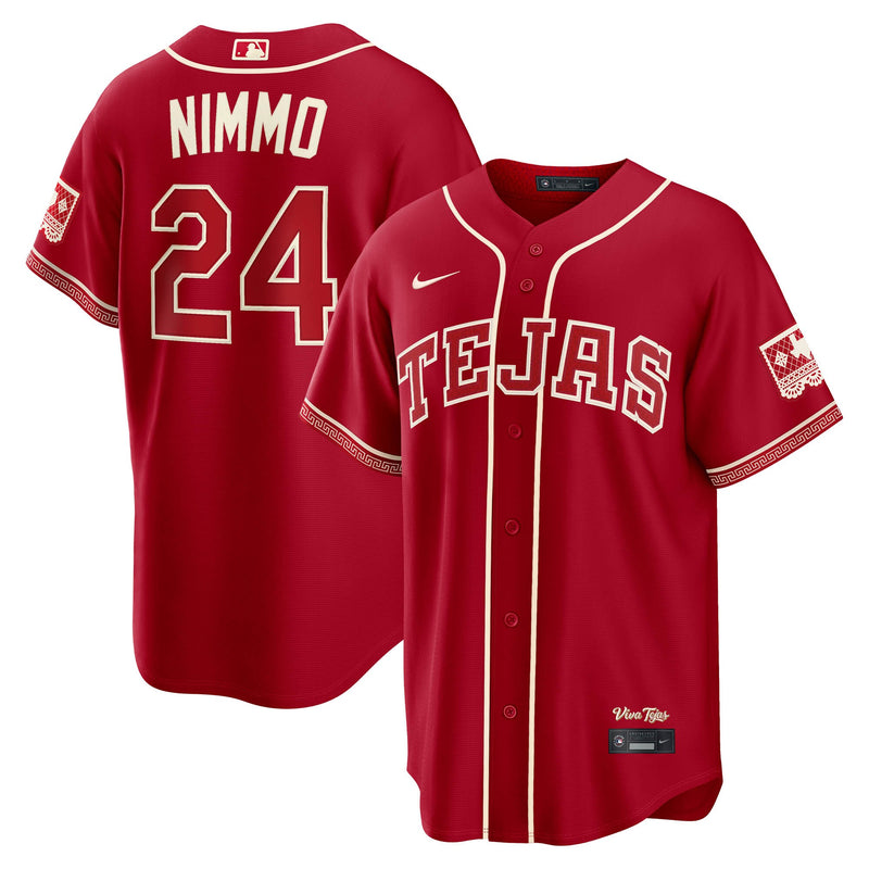 Brandon Nimmo Texas Rangers Baseball Jersey, Red Sportswear Jersey Shirt, Lightweight Breathable Athletic Jersey, Casual Gift for Men
