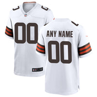 Cleveland Browns Football Jersey, White Game Sportswear Jersey Shirt, Lightweight Breathable Athletic Jersey, Casual Gift for Men