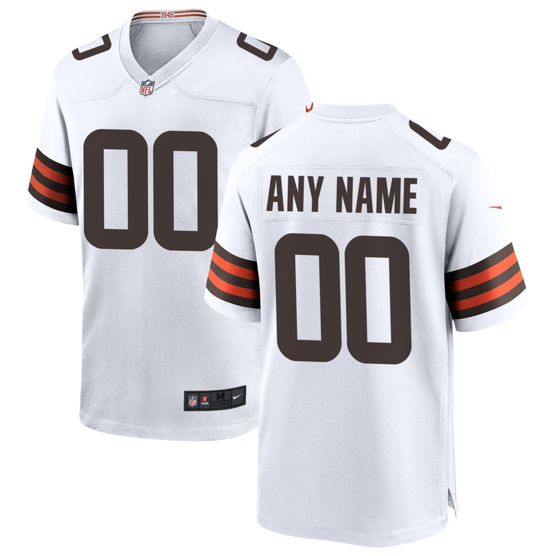 Cleveland Browns Football Jersey, White Game Sportswear Jersey Shirt, Lightweight Breathable Athletic Jersey, Casual Gift for Men