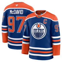 Connor McDavid Edmonton Oilers Hockey Jersey, Royal Premium Home Sportswear Jersey Shirt, Long Sleeve Hockey Sweater Jersey, Casual Gift for Men