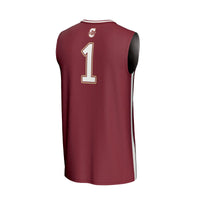 Charleston Cougars Basketball Jersey, Maroon Fashion Lightweight Sportswear Jersey Shirt, Sleeveless Athletic Tank Jersey, Casual Gift for Men