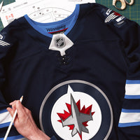 Winnipeg Jets Hockey Jersey, Navy Authentic Sportswear Jersey Shirt, Long Sleeve Hockey Sweater Jersey, Casual Gift for Men, Style 201897971