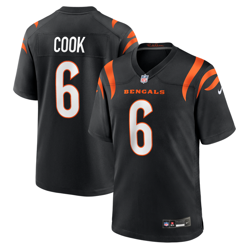 Bryan Cook Cincinnati Bengals Football Jersey, Black Game Sportswear Jersey Shirt, Lightweight Breathable Athletic Jersey, Casual Gift for Men