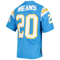 Natrone Means Los Angeles Chargers Football Jersey, Sportswear Jersey Shirt, Lightweight Athletic Jersey, Casual Gift for Men, Style 4493157