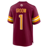 Number Groom Washington Commanders Football Jersey, Sportswear Jersey Shirt, Lightweight Breathable Athletic Jersey, Casual Gift for Men