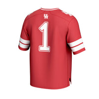 Houston Cougars Football Jersey, Red Fashion Lightweight Sportswear Jersey Shirt, Lightweight Breathable Athletic Jersey, Casual Gift for Men