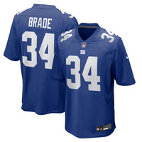 Beau Brade New York Giants Football Jersey, Royal Game Sportswear Jersey Shirt, Lightweight Breathable Athletic Jersey, Casual Gift for Men