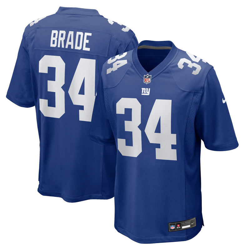 Beau Brade New York Giants Football Jersey, Royal Game Sportswear Jersey Shirt, Lightweight Breathable Athletic Jersey, Casual Gift for Men