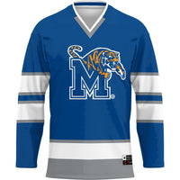 Memphis Tigers Hockey Jersey, Royal Sportswear Jersey Shirt, Long Sleeve Hockey Sweater Jersey, Casual Gift for Men