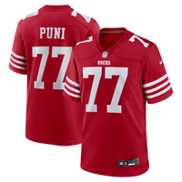 Dominick Puni San Francisco 49ers Football Jersey, Scarlet Sportswear Jersey Shirt, Lightweight Breathable Athletic Jersey, Casual Gift for Men