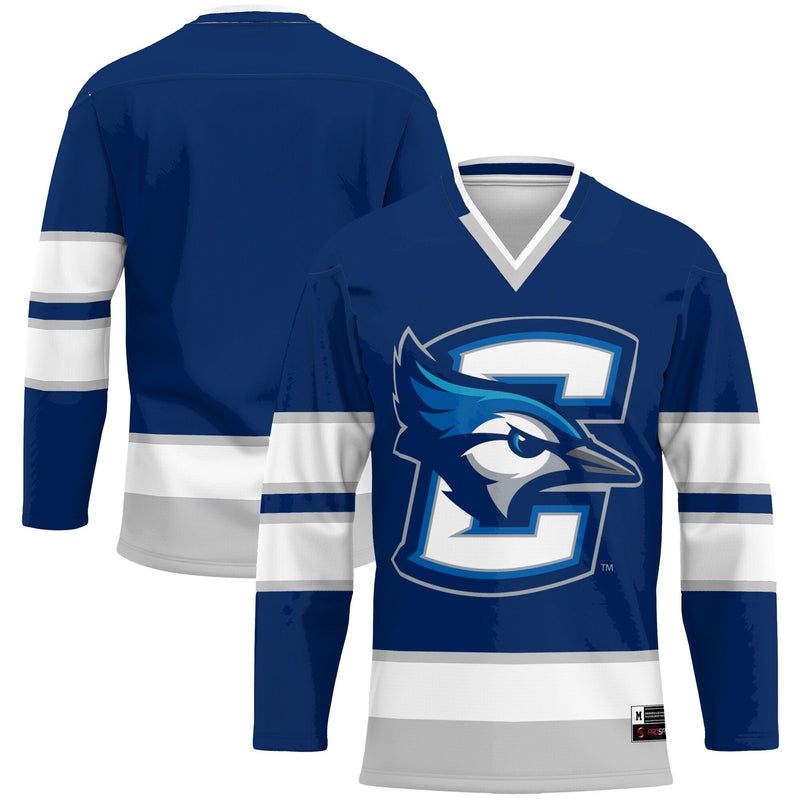 Creighton Bluejays Hockey Jersey, Blue Sportswear Jersey Shirt, Long Sleeve Hockey Sweater Jersey, Casual Gift for Men, Style 4728185