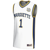 Marquette Golden Eagles Basketball Jersey, White Lightweight Sportswear Jersey Shirt, Sleeveless Athletic Tank Jersey, Casual Gift for Men