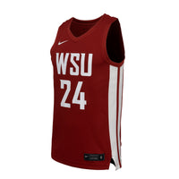 Washington State Cougars Basketball Jersey, Crimson Replica Sportswear Jersey Shirt, Sleeveless Athletic Tank Jersey, Casual Gift for Men