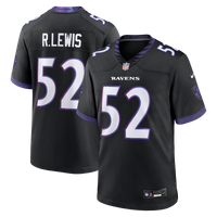 Ray Lewis Baltimore Ravens Football Jersey, Black Game Sportswear Jersey Shirt, Lightweight Breathable Athletic Jersey, Casual Gift for Men