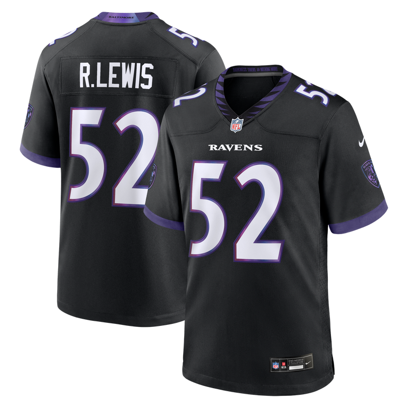 Ray Lewis Baltimore Ravens Football Jersey, Black Game Sportswear Jersey Shirt, Lightweight Breathable Athletic Jersey, Casual Gift for Men